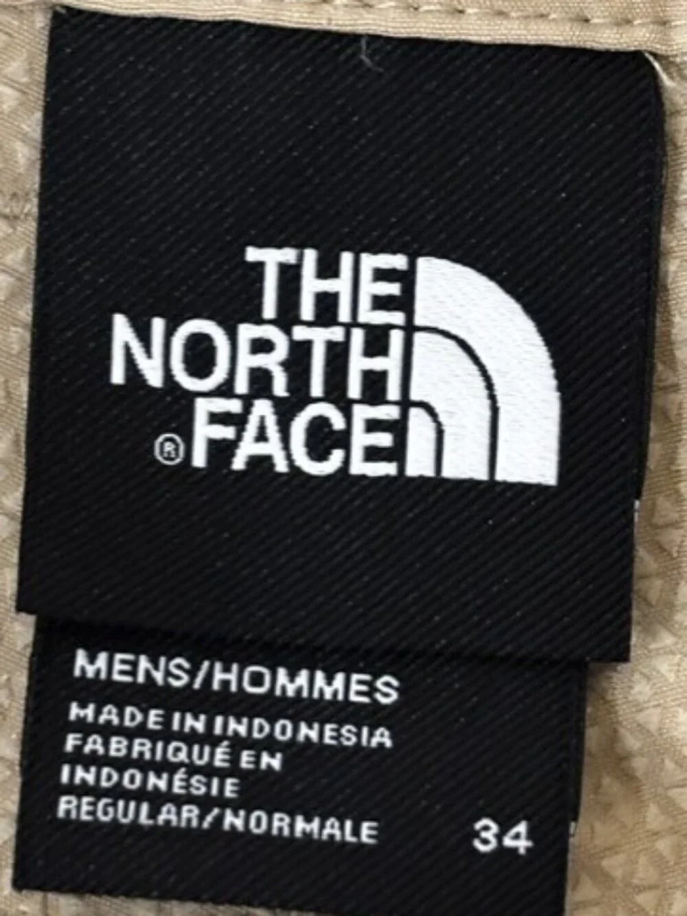 The North Face Mens Rolling Sun Packable Shorts Beige Hiking Outdoor Sz 34